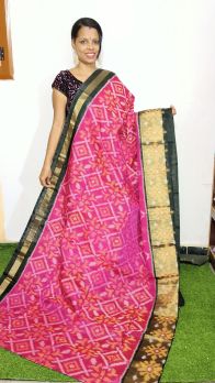 PGMRISCS5Y07EECD39- Ikat Sico saree