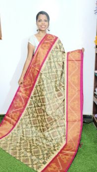 PGMRISCS5Y07EECD49- Ikat Sico saree