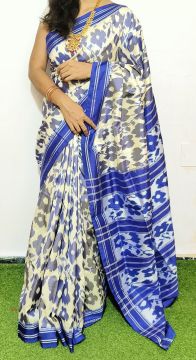 PGMRIDSS5A08BIDC11- Ikat silk saree