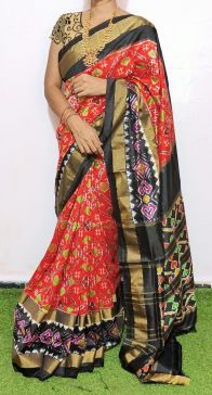PGMRIDSS5A08BIDC09- Ikat silk saree