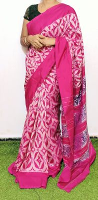 PGMRIDSS5A08BIDC14- Ikat silk saree