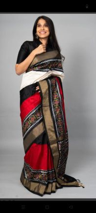 PDLSIDSS5Y11NDCC52- Ikat silk saree
