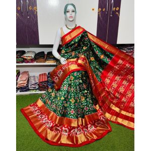 PSRGIDSS5A09BBCC44- Ikat silk saree