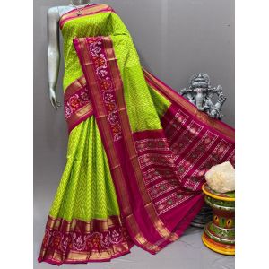 PSNTIDSS5Y03NDCD31- Ikat silk saree