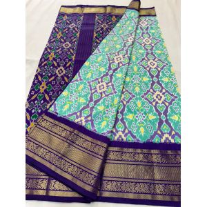 PSNTKBRS5Y20CSCC05- Kanchi border Ikat silk saree