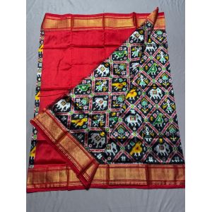 PSSIFSLG5N01SZCD44- Free Size Ikat Silk Lehenga