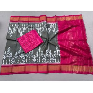 PSSISDST5Y21FSDC40- Ikat Silk dupatta with Ikat sico top