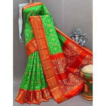 PSNTKBIP5M31CSDD09- Kanchi border Ikat silk saree