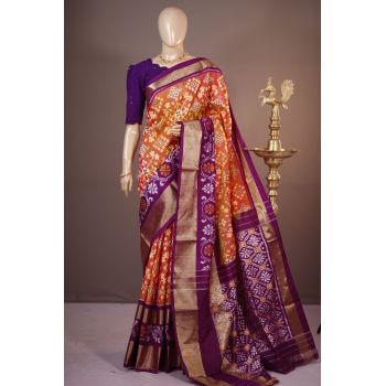 PSHLIDSS5A05NDCC11- Ikat silk saree
