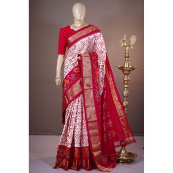PSHLIDSS5A05NDCC14- Ikat silk saree