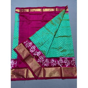 PSSIFSLG5A07SZDC36- Free Size Ikat Silk Lehenga