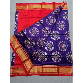 PSSIFSLG5A07SZDC42- Free Size Ikat Silk Lehenga