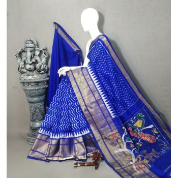 PALUIDSS5A06NCDC28- Ikat silk saree