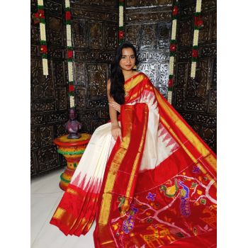 PALUIDSS5A07BSCC03- Ikat silk saree