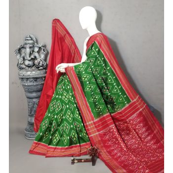 PALUIDSS5A07BSCC21- Ikat silk saree