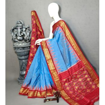 PALUIDSS5A09NSCD22- Ikat silk saree
