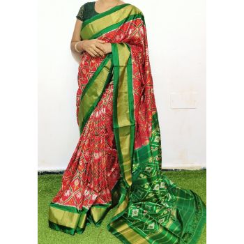 PGMRIDSS5A08BIDC05- Ikat silk saree