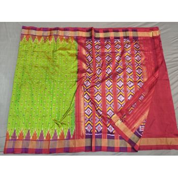 PGMRILWS5A07XECD40- light weight Ikat silk saree