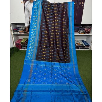 PGMRILWS5A07XZCD17- light weight Ikat silk saree
