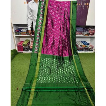PGMRILWS5A07XZCD26- light weight Ikat silk saree