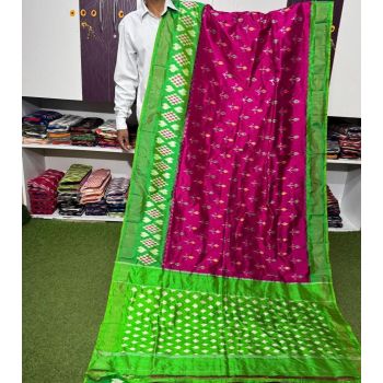 PGMRILWS5A07XZCD38- light weight Ikat silk saree