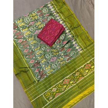 PGMRSDST5A06FSDD04- Ikat Silk dupatta with Ikat sico top
