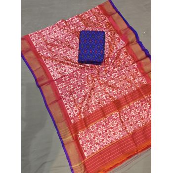 PGMRSDST5A06FSDD07- Ikat Silk dupatta with Ikat sico top