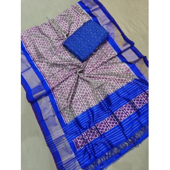 PGMRSDST5A06FSDD21- Ikat Silk dupatta with Ikat sico top
