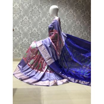 PLXHISSS5A07ITCD17- Ikat soft silk saree