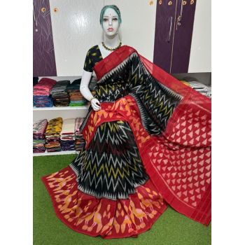 PSRGICTS5A07INCC17- Ikat cotton saree