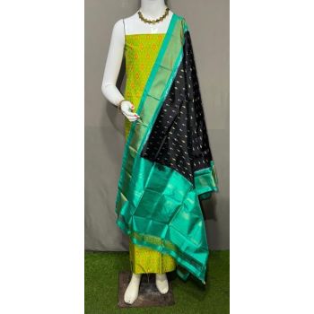 PSRGSDST5A06FFCD19- Ikat Silk dupatta with Ikat sico top