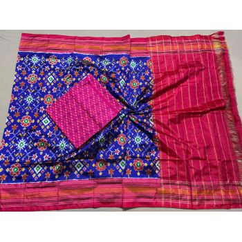 PSSISDST5A08FSDC05- Ikat Silk dupatta with Ikat sico top