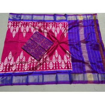 PSSISDST5A08FSDC38- Ikat Silk dupatta with Ikat sico top