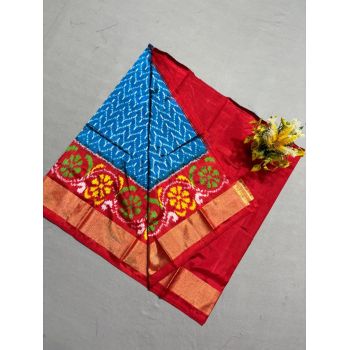 PSSIZSLG5A08IBDC47- Zero Size Ikat Silk Lehenga