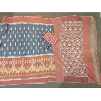 PGMRICTS5Y04INCD12- Ikat cotton saree