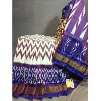 PGMRILWS5Y03XECD04- light weight Ikat silk saree