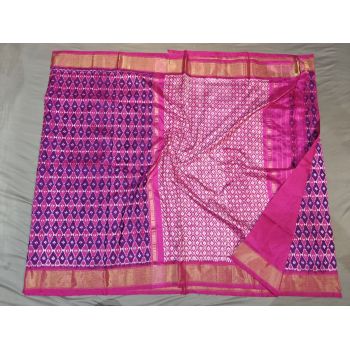 PGMRILWS5Y03XECD07- light weight Ikat silk saree