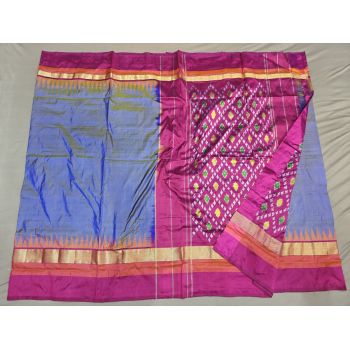 PGMRILWS5Y03XECD08- light weight Ikat silk saree