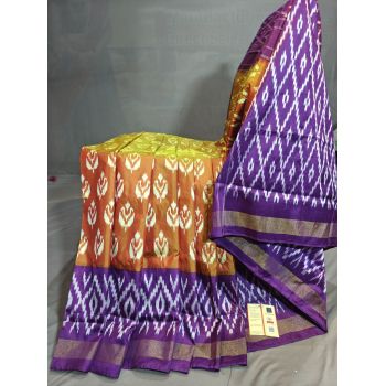 PGMRILWS5Y03XECD23- light weight Ikat silk saree