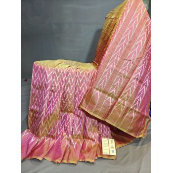 PGMRILWS5Y03XECD46- light weight Ikat silk saree