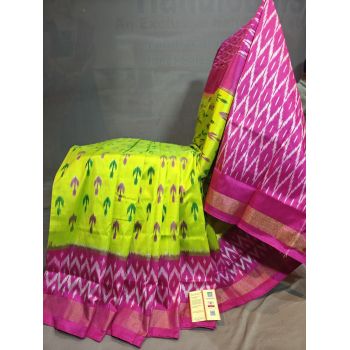 PGMRILWS5Y03XECD49- light weight Ikat silk saree