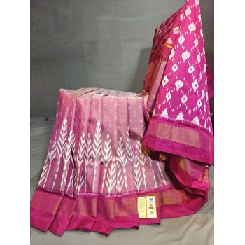 PGMRILWS5Y03XECD67- light weight Ikat silk saree