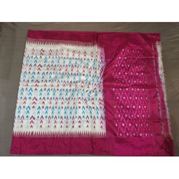 PGMRILWS5Y04SFCD06- light weight Ikat silk saree