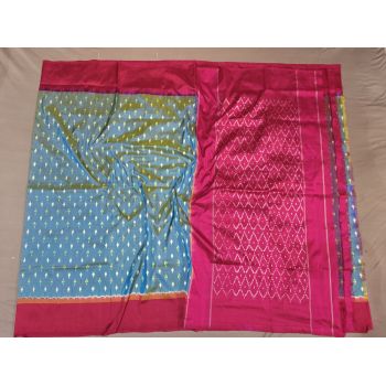PGMRILWS5Y04SFCD09- light weight Ikat silk saree