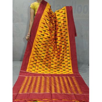 PGMRILWS5Y04SFCD22- light weight Ikat silk saree