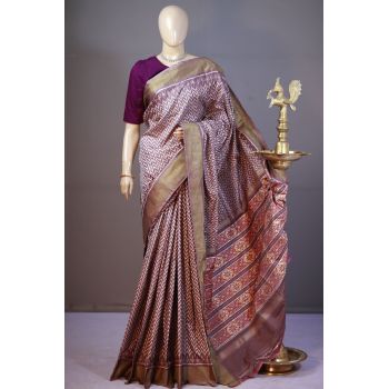 PSHLIDSS5A09NCCD05- Ikat silk saree