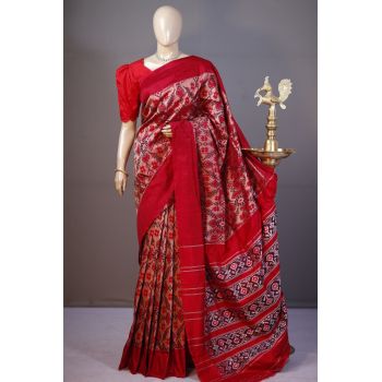 PSHLIDSS5A09NCCD19- Ikat silk saree