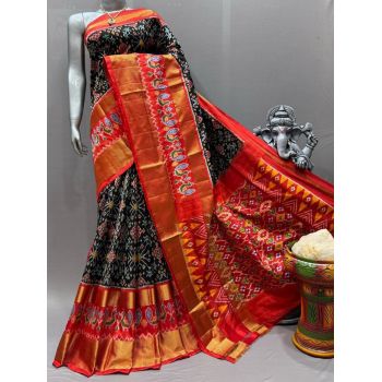 PSNTIDSS5A09NCDC17- Ikat silk saree