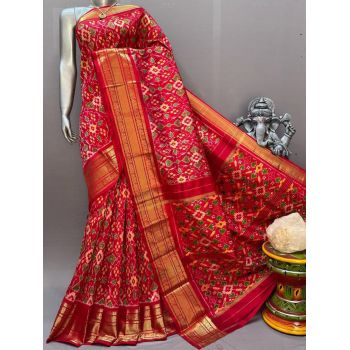 PSNTKBIP5Y04DSCD03- Kanchi border Ikat silk saree