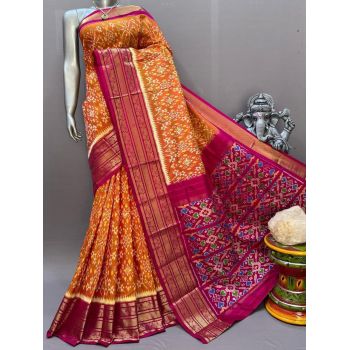 PSNTKBIP5Y04DSCD05- Kanchi border Ikat silk saree